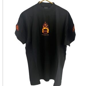 Balenciaga Black Graphic T-Shirt